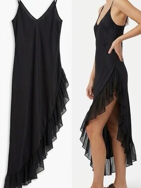 Lady Cameo Dallas Black Long Dress (sleep dress) , Size M